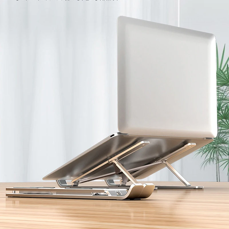 Stojak na komputer ze stopu aluminium Stojak na laptopa Rozpraszanie ciepła Przenośna podstawa Składana, kompaktowa i łatwa do przenoszenia