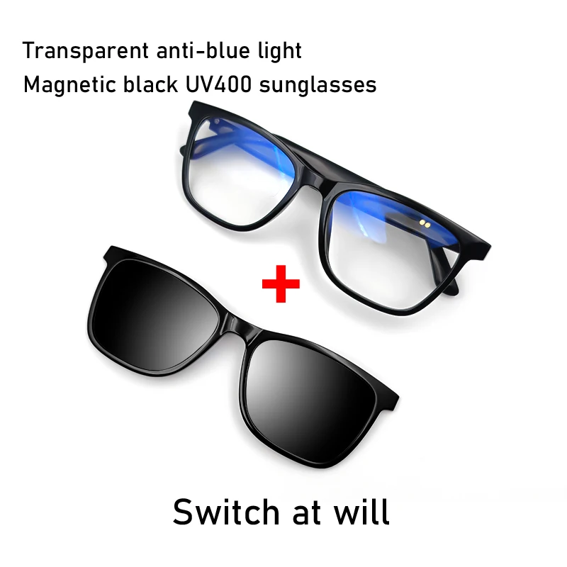 Koipsse smart glasses with microphone fashion wireless call sports sunglasses 2 in 1 high-tech music playback anti-blue light UV