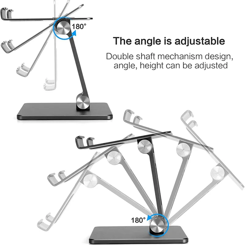 

Efficient Portable Phone Holder Stand for Pad Tablet-Silver