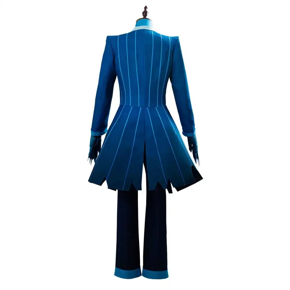 Hazbin Cosplay Hotel ALASTOR Costume Blue Uniform Suit Halloween Carnival Costumes