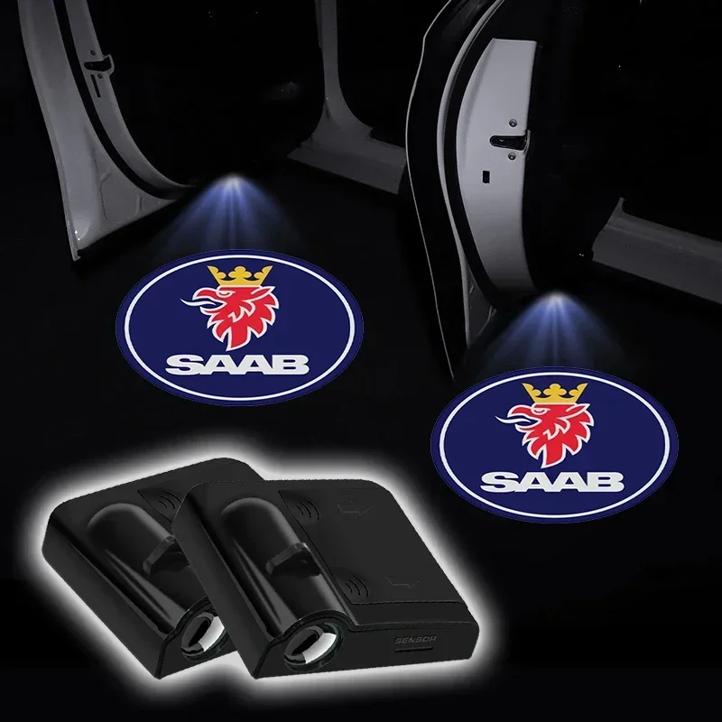 

LED Car door projector high-definition welcome lights For SAAB 9-3 9-5 93 9000 900 9-7 600 99 9-X 97X Turbo X Monster 9-2X GT750