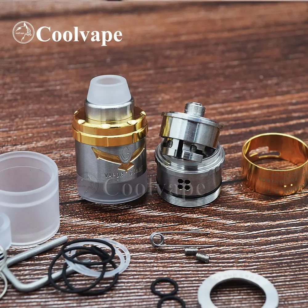 خزان السجائر الإلكتروني Vapor Giant Kronos 2 S rta 4.5 مللي 23 مللي متر تدفق هواء قابل للتعديل MTL أو DL ملء علوي مرذاذ vape