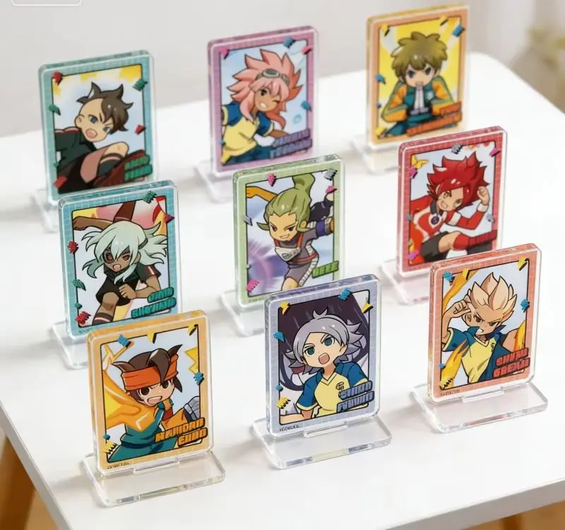 Game Inazuma Eleven: Victory Road Q-style Rectangle Acrylic Stand Model Plate Keychains Desktop Ornament Festivals Gifts