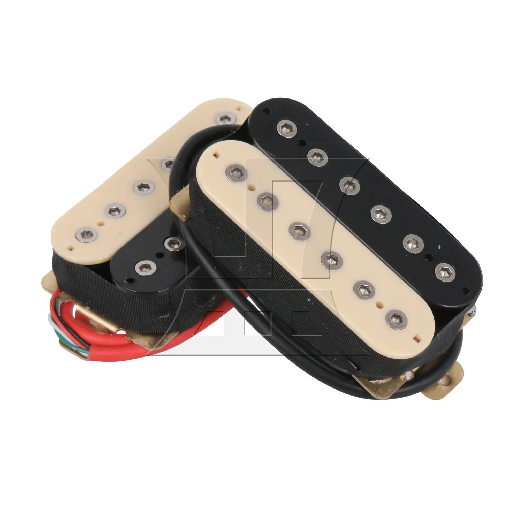 

Yibuy 4 Sets Electric Guitar Dual Coil Pickup Black Yellow for Lynnists Musical Instrument Making