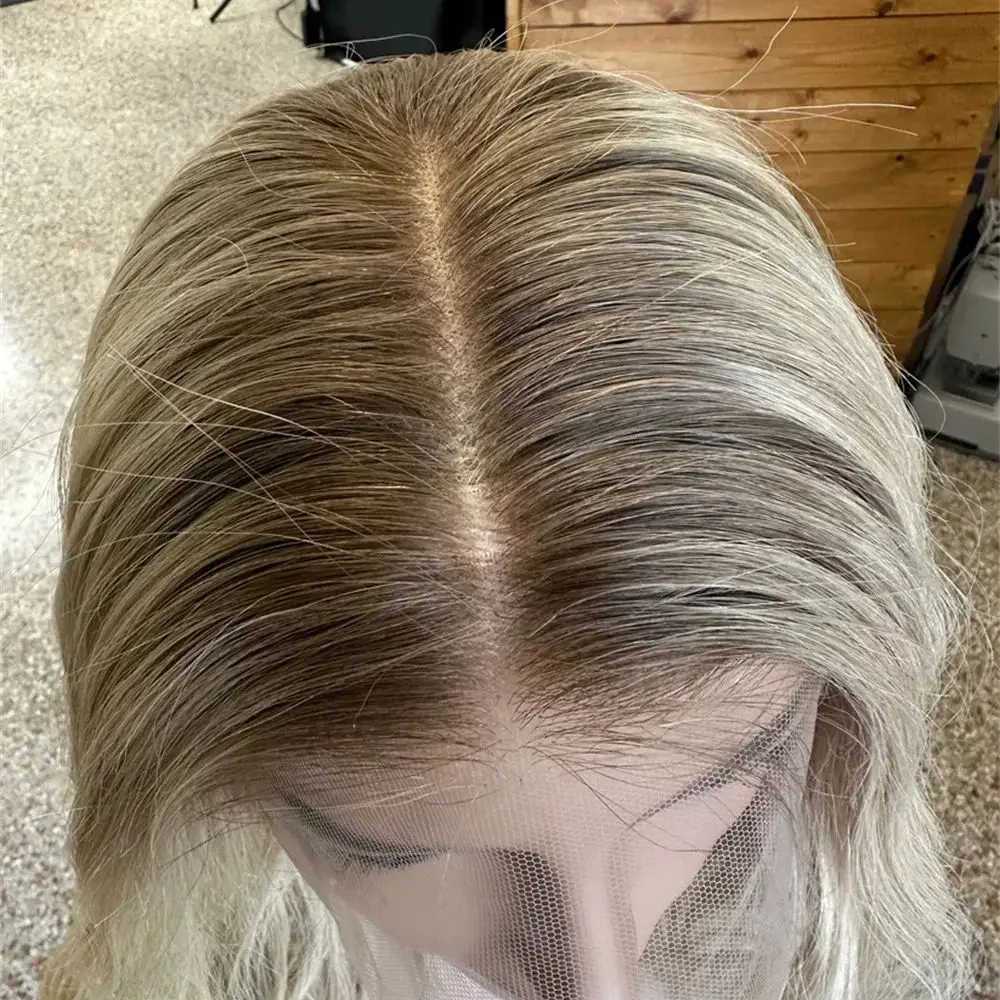 Creamy Warm Blonde Natural Hair Wig for Women 13x4 Soft Lace Front Synthetic Pre Plucked Cosplay Party Wig Wear And Go Style