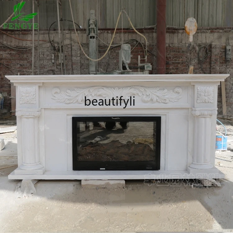 

Spot marble, marble mantel decorative cabinet TV, stone can be customized