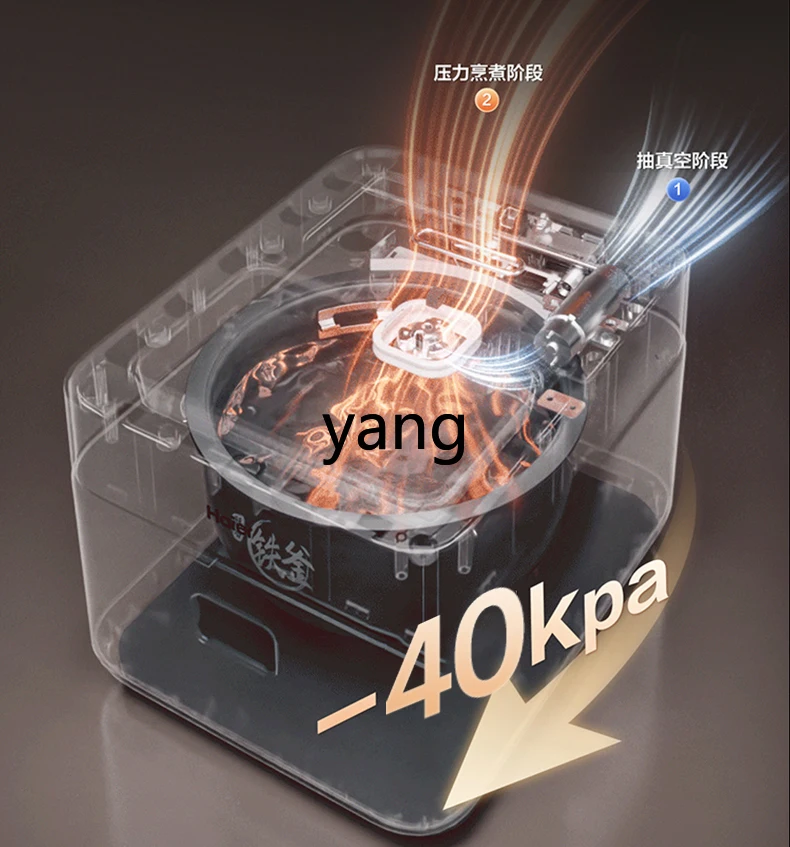 Yjq rice cooker household 2-5 people cooking one pot three-purpose micro-pressure rice cooker