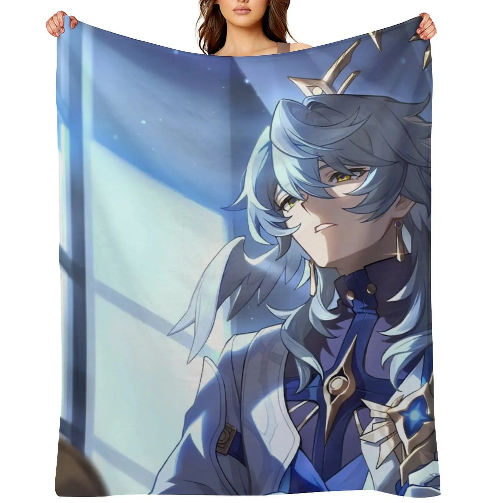 

Sunday Honkai: Star Rail Throw Blanket Flannels Designers bed plaid Thermals For Travel Blankets