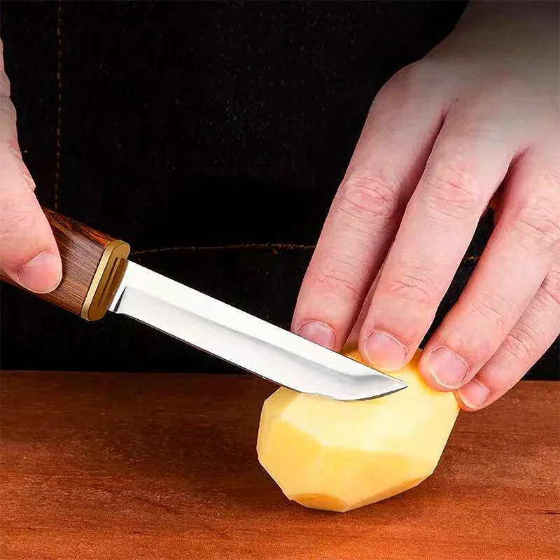 High-end Kitchen Knives Double Knife 2in1 Knife Double Blade Combination Meat Cleaver Peeling Barbecue Fishing Cutting Tools