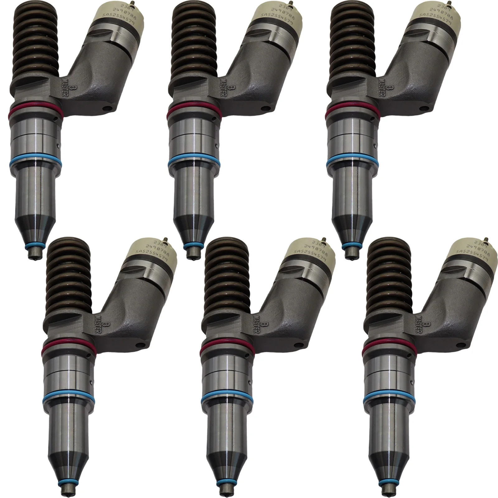 6PCS Diesel Fuel Injector 295-9085 2959085 10R-8988 10R8988 For Caterpillar CAT C18 C27 C32 Engine SR4 SR5 SR4B Generator