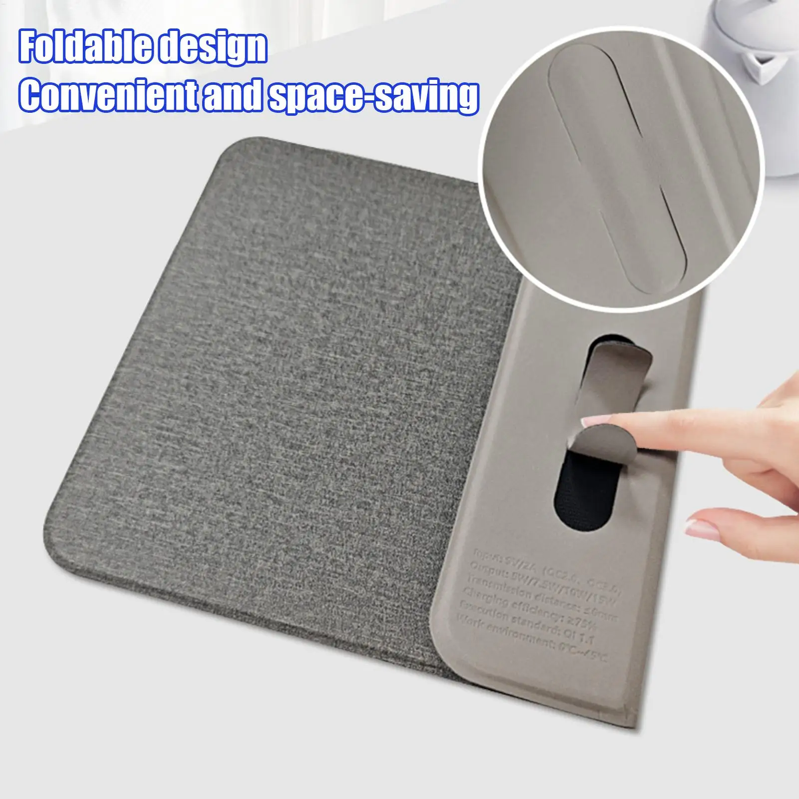 

Wireless Charging Mice Pad Fast Charging Pad Cell Phones Game Accessories For Desktop Pc Computer Travel Road Trip Laptop