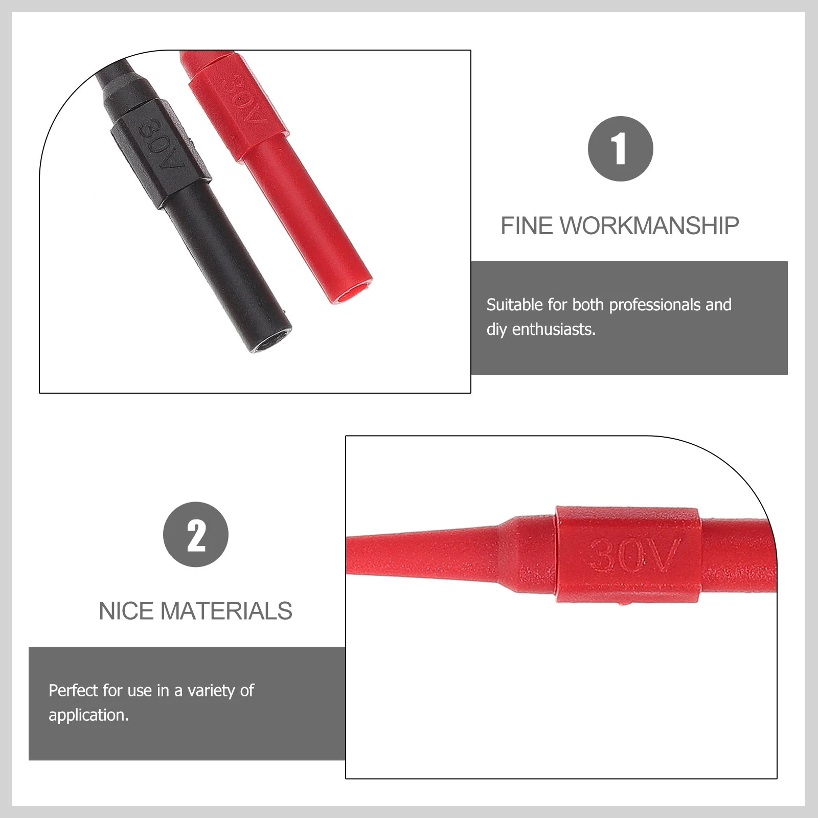 6 ชิ้น Multimeter Test Probe ตะกั่วเจาะการทดสอบไฟฟ้า Probes เคล็ดลับเข็ม