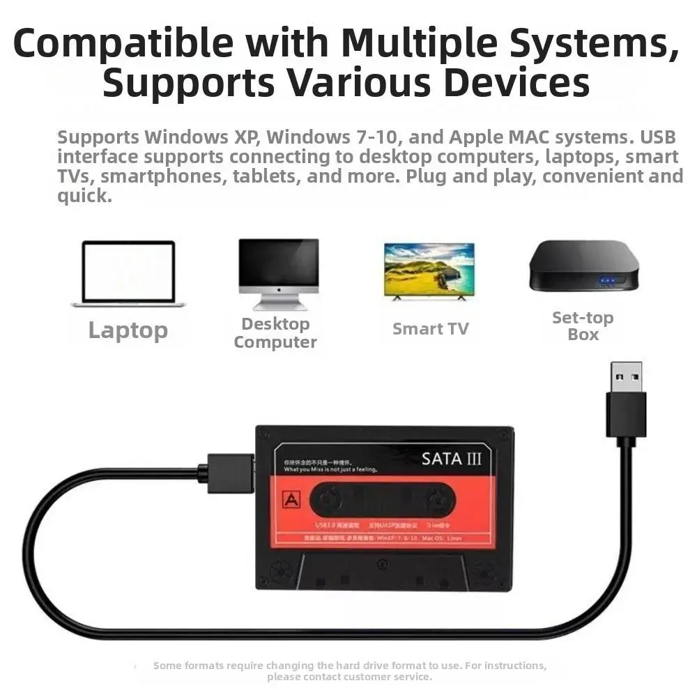 New 2.5 Inch External Hard Drive Enclosure SATA 5Gbps USB 3.0 SSD Enclosure Portable USB 3.0 Drive Enclosure