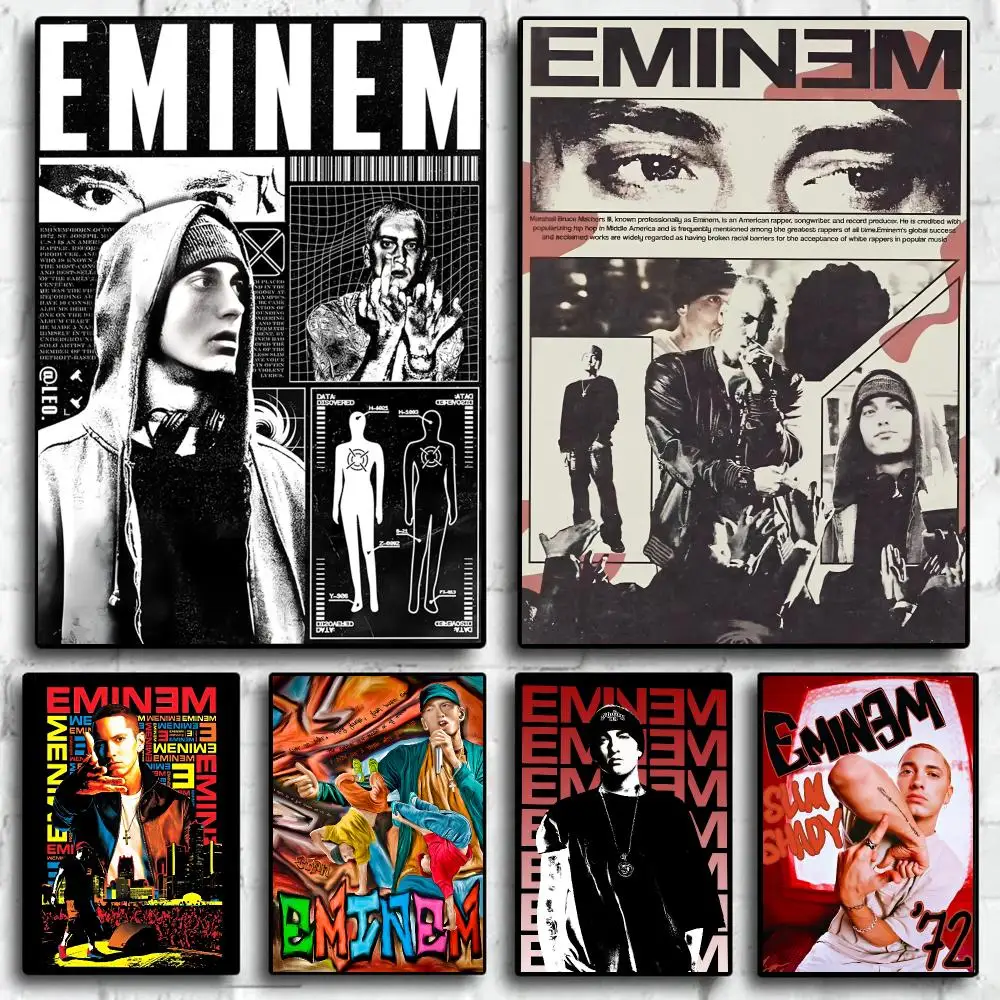 Legendary Rapper E-Eminem Poster Trendy Wall Art Aesthetic Room Decor Print Living Room Bedroom Home Decoration