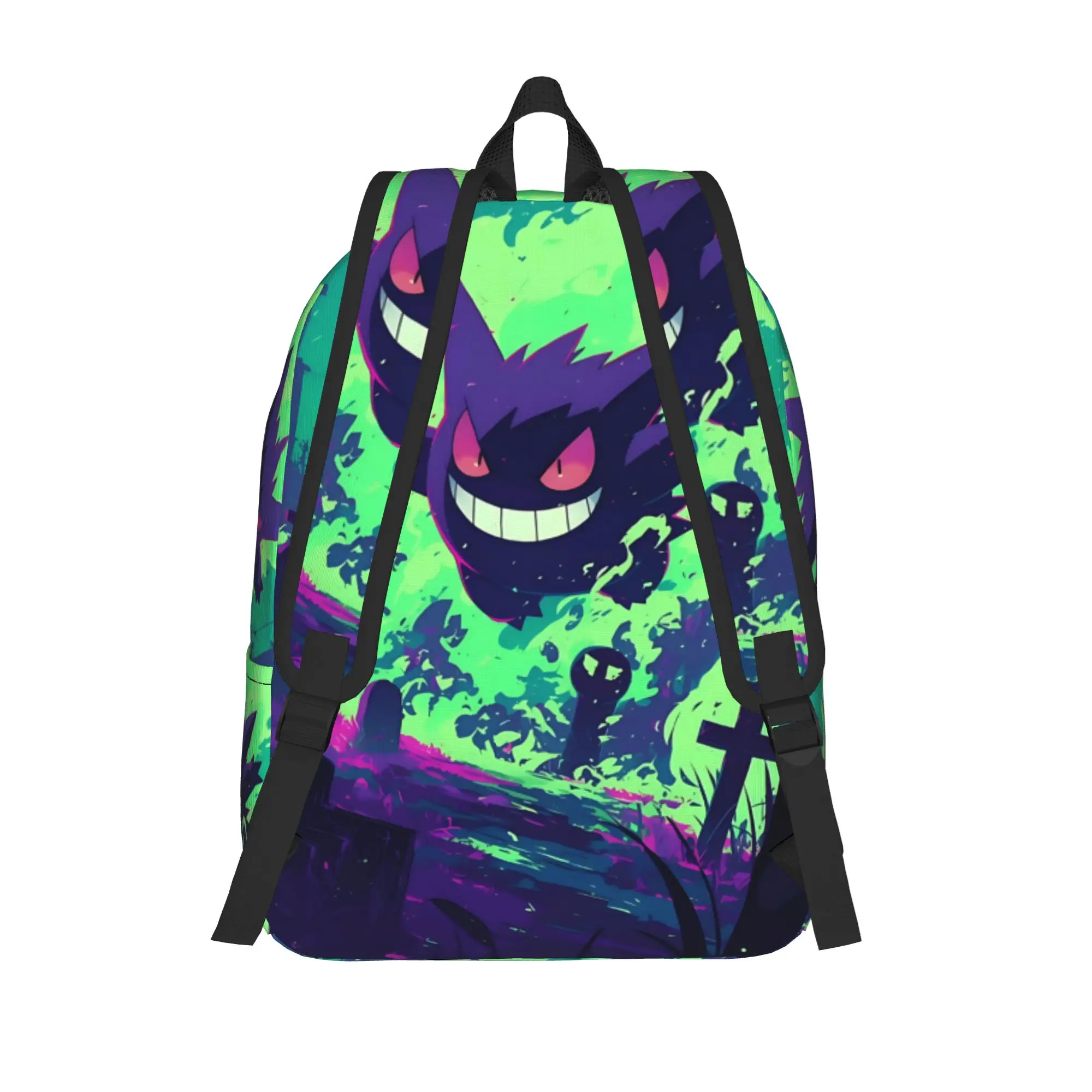 Fashion Pokemon Halloween Gengar Backpack  Mochilas Light Journey Large Capacity Rucksack