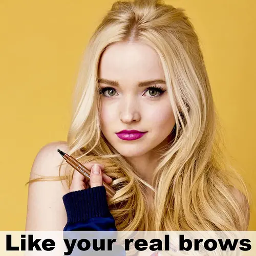 Imagen 2 del producto Lápiz de cejas de 4 puntos Para Mujer, prueba de agua líquido a lápiz de cejas, maquillaje de larga duración, microhoja cosmética