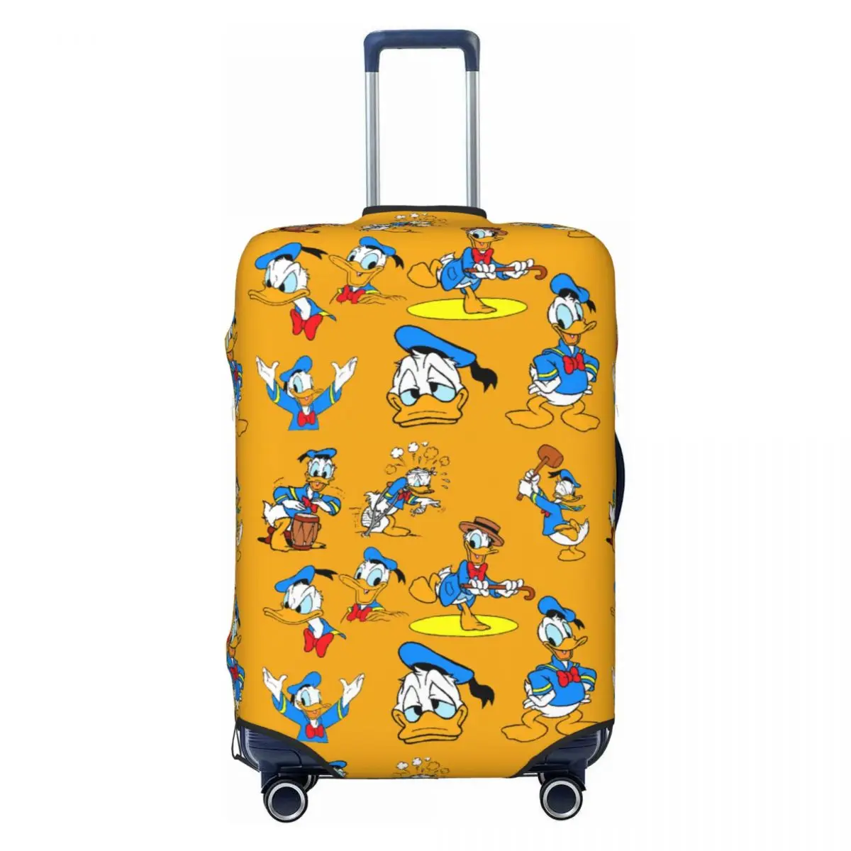 

Custom Donald Duck Collage Luggage Cover Protector Funny Anime Cartoon Travel Suitcase Covers for 18-32 Inch