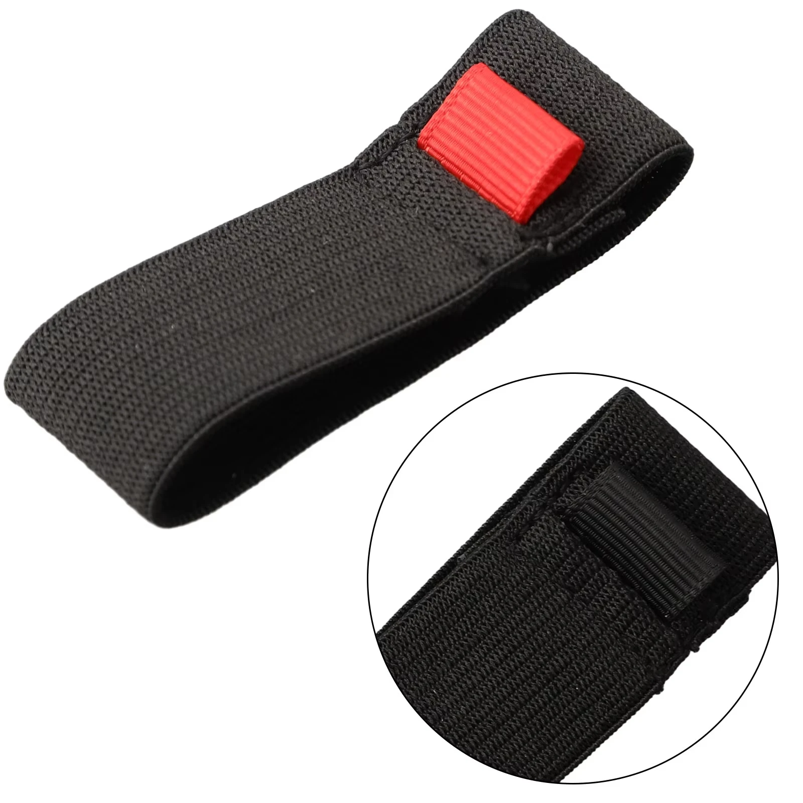 SHIQIAN 4-piece/bag fishing line reel with flexible black and red elastic fishing reel protector pulley accessories S M L LL set