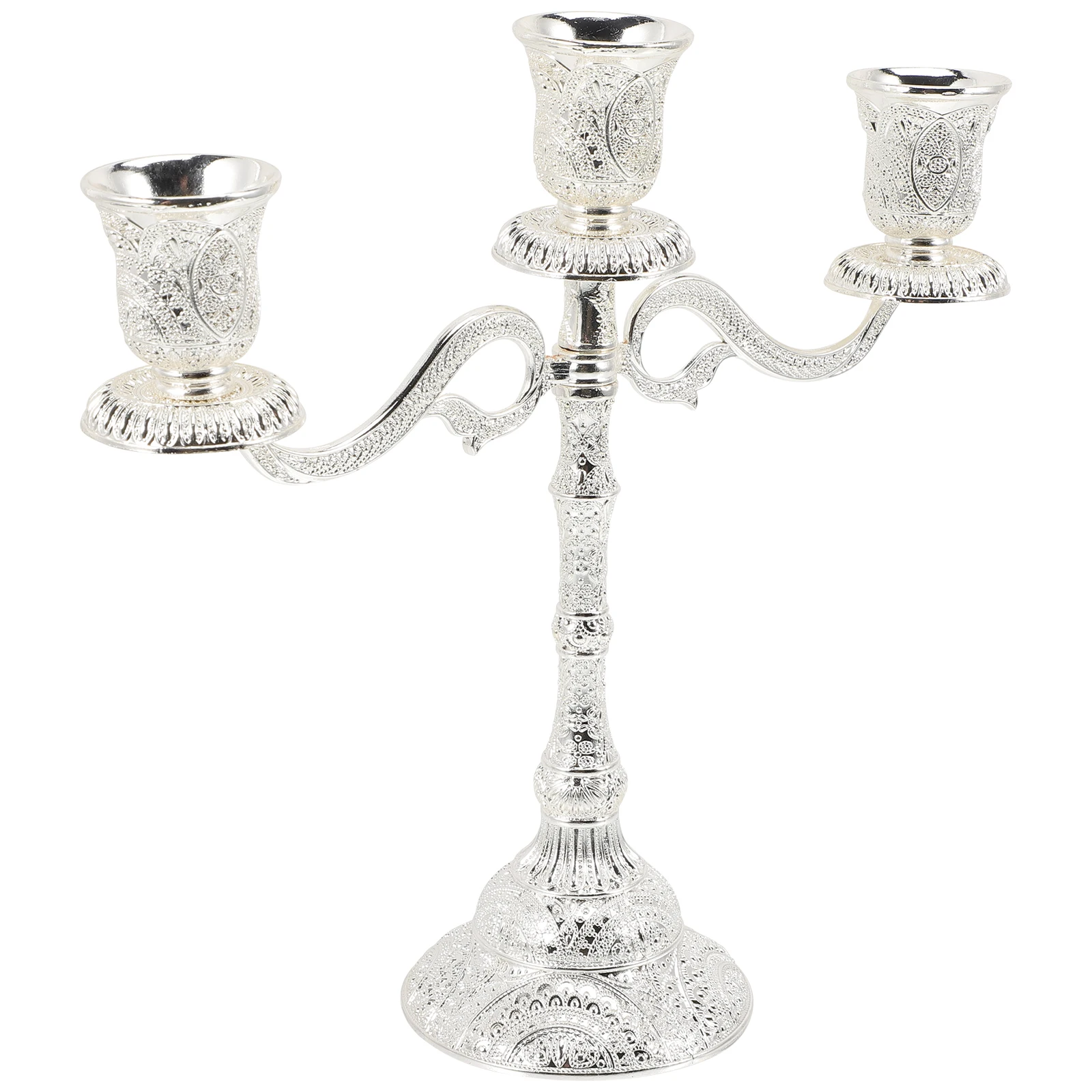 

Vintage Metal Zinc Alloy Decorative Taper Holders Festival Home Party Wedding Xmas Dinner Table Centerpiece