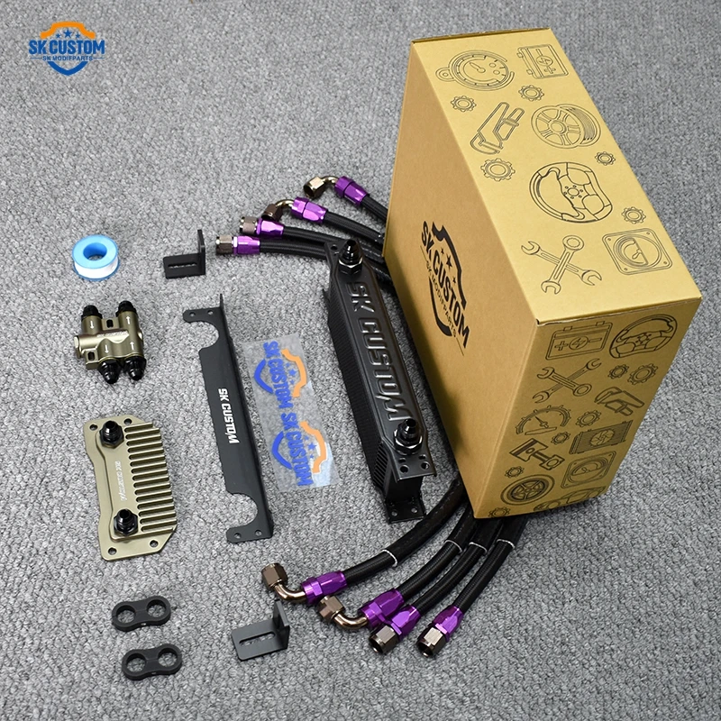 S Oil Cooler Radiator Kit for Vo-lvo S60L XC60 V40 V60 Cross Country 2.0T T5 T6 Thermostat Engine Oil Cooler Kit