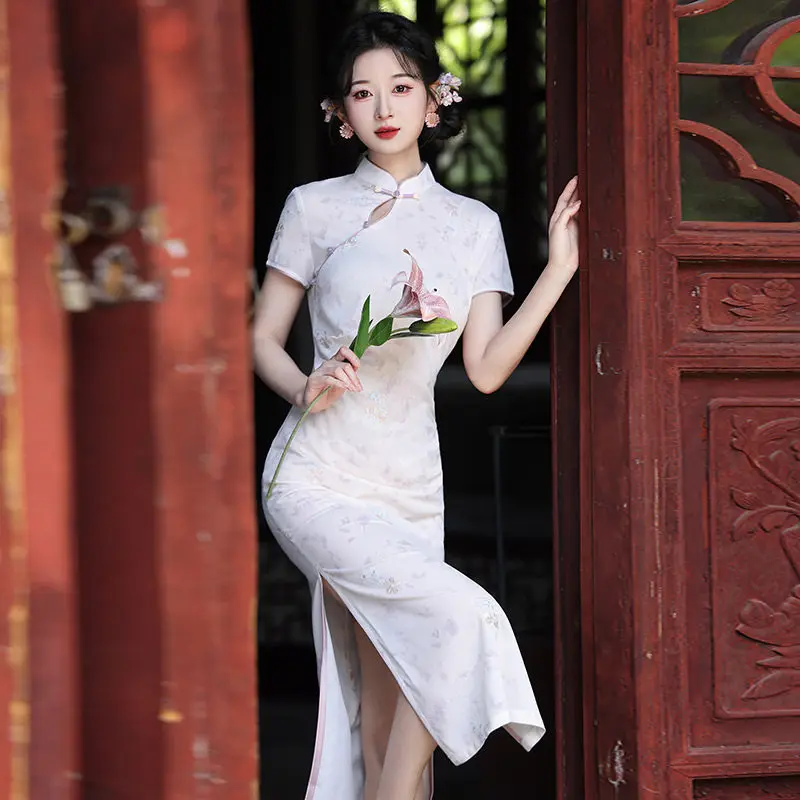 

Purple National Style New Chinese Style Suzhou Long Cheongsam Improved Young Style 2026 New Female Dress Qipao