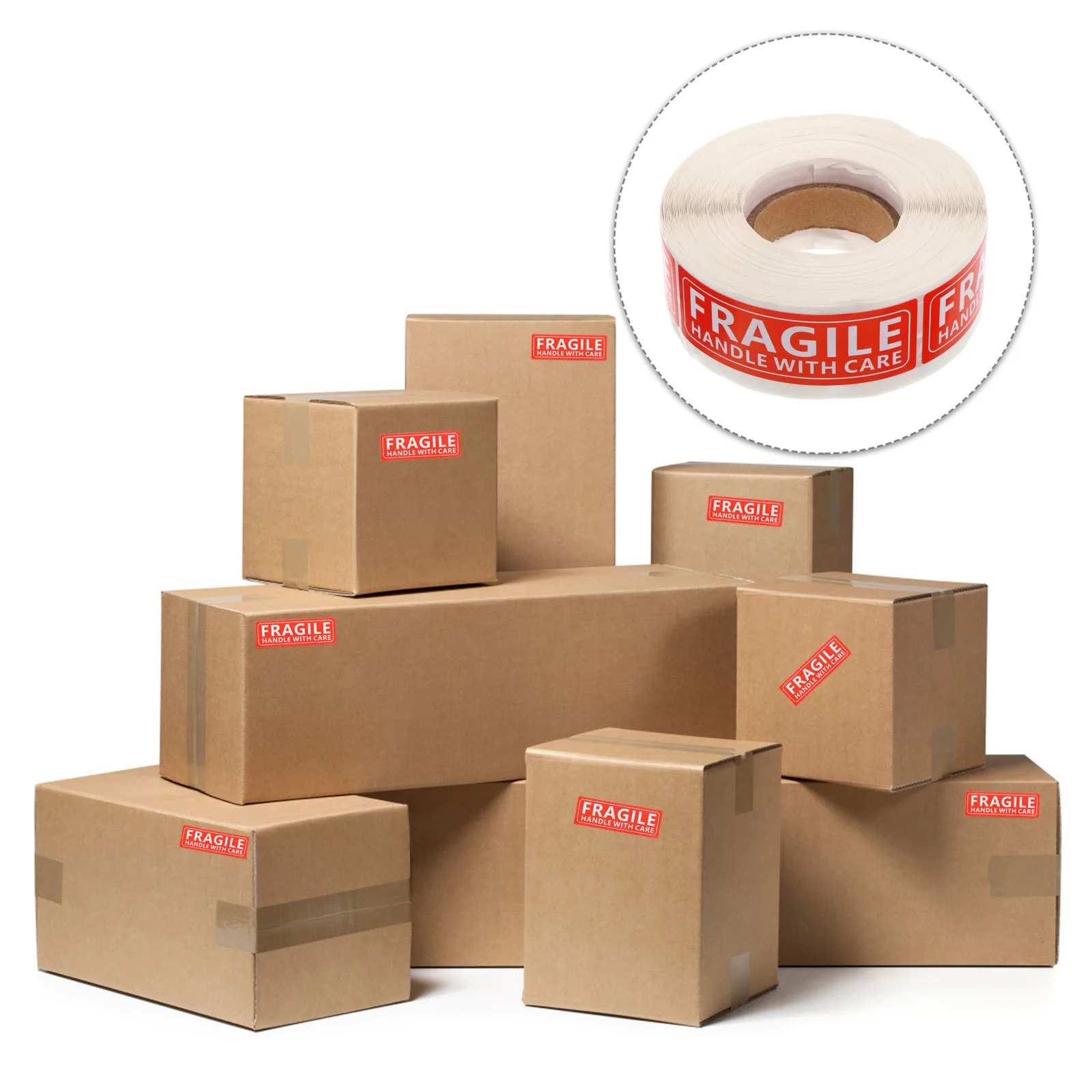 

Handles Warning Stickers Please with Care Shipping Fragile Goods for Signs Labels Man