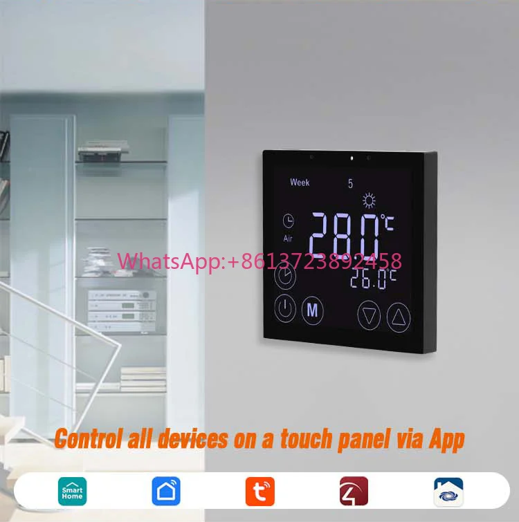 4 Inch Smart Home Central Control Panel WiFi RS485 Modbus /KNX In-Wall Touch Screen Smart Life Scene Controller Black/White