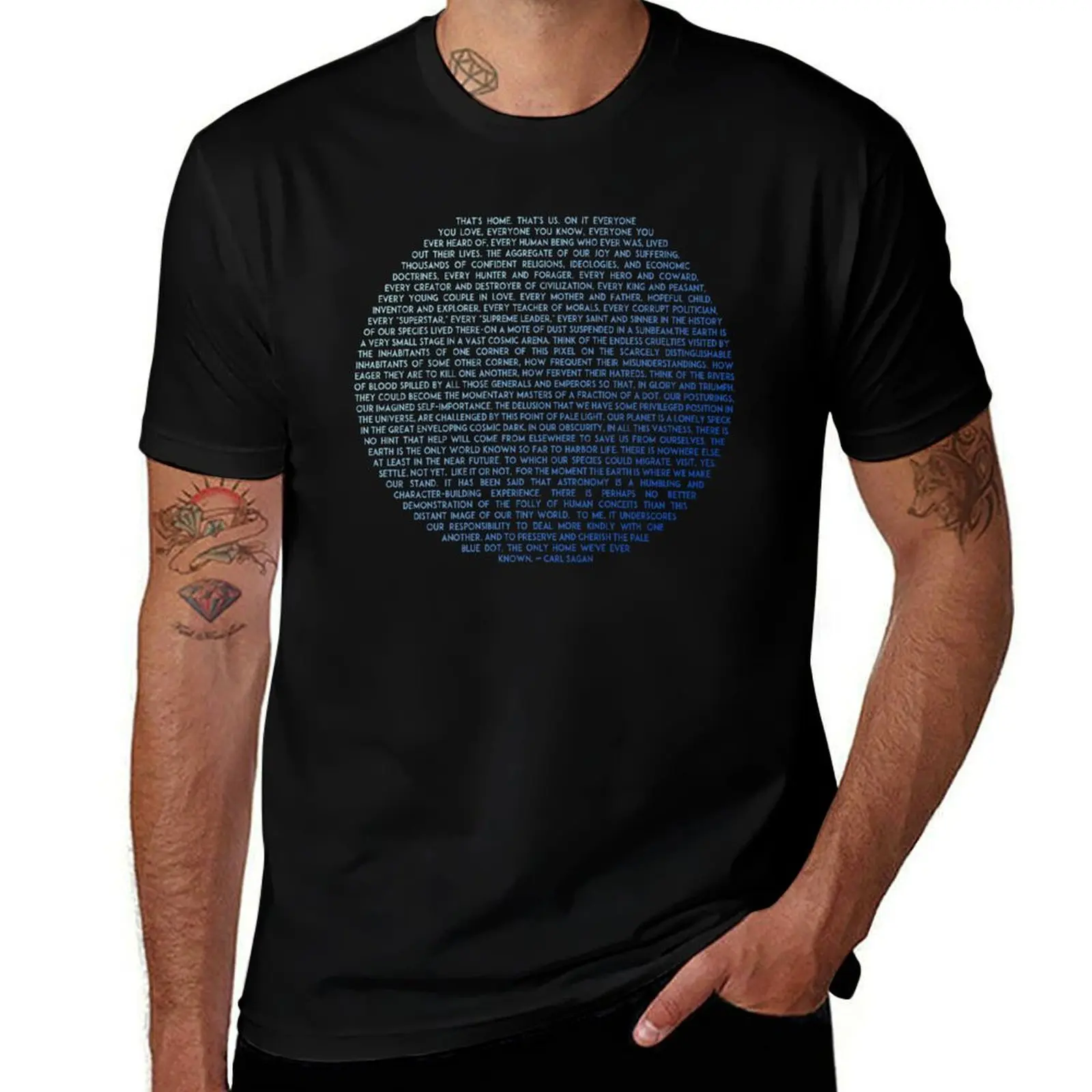 

Pale Blue Dot - Carl Sagan Original Design T-Shirt clothes plain mens t shirt