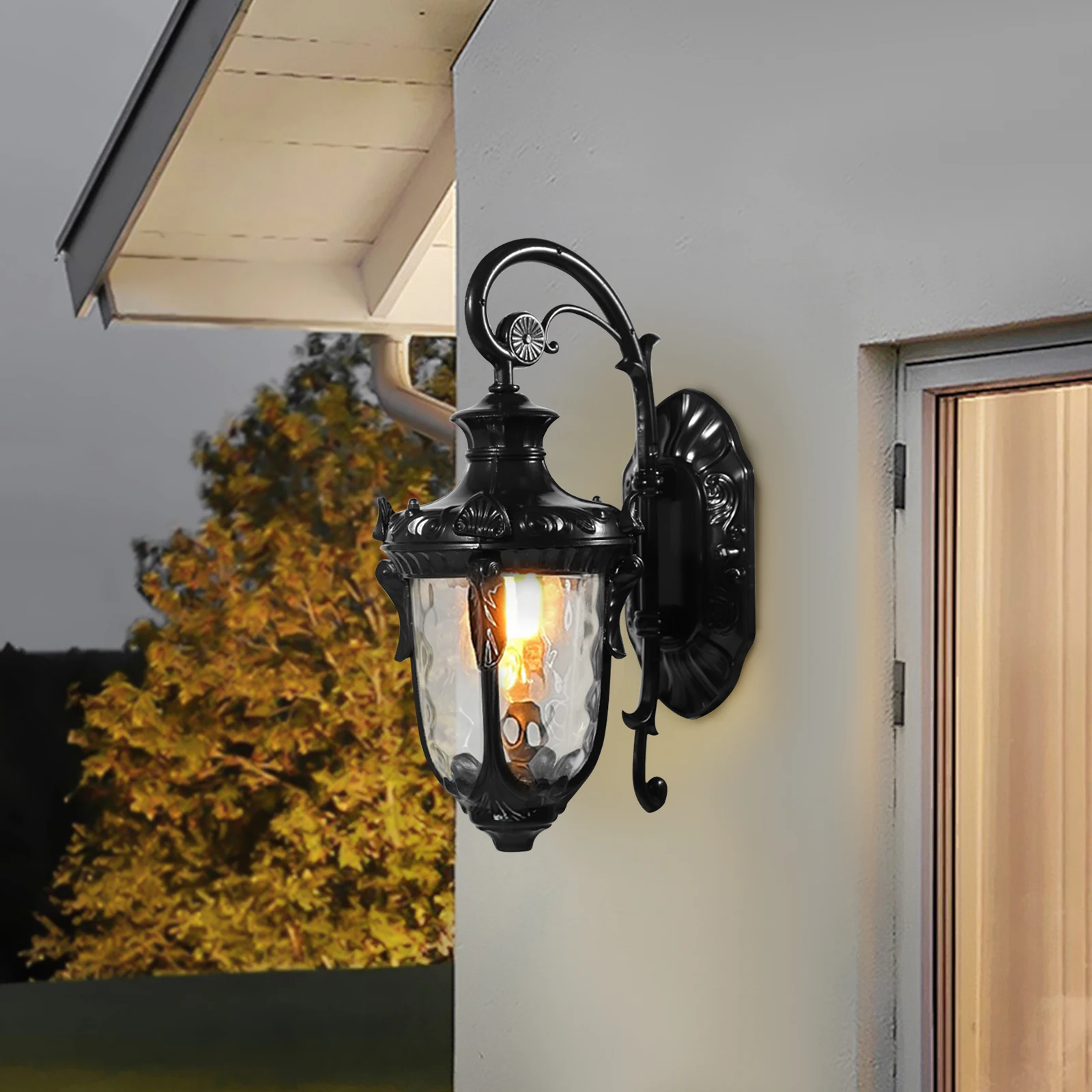 Outdoor Wall Light, Porch Light Fixtures Exterior Waterproof Sconce Aisle Lights Wall Mount Lamp for Garden Bedroom Park
