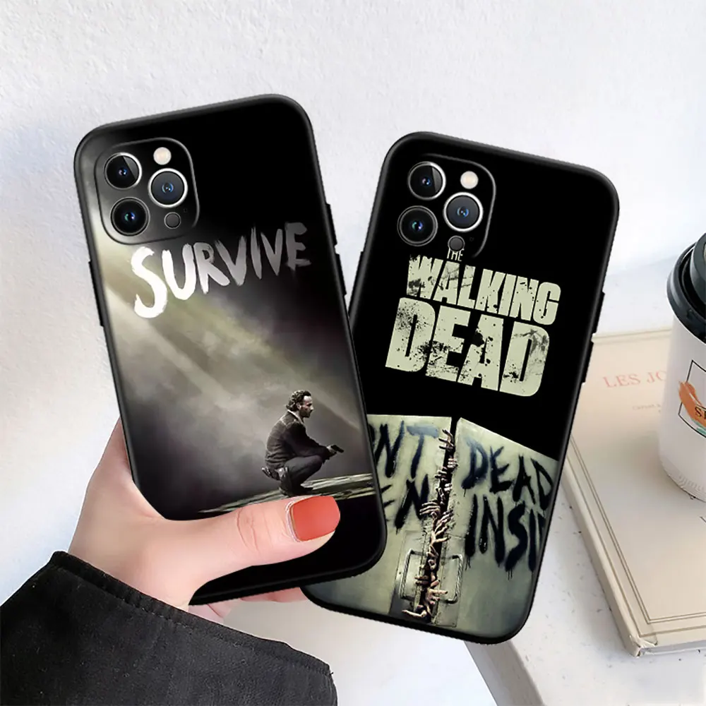 ZJ94 TWD the walking dead Soft Silicone Case for iPhone 15 14 13 12 11 X XS XR Pro Max Mini 8 7 Plus SE