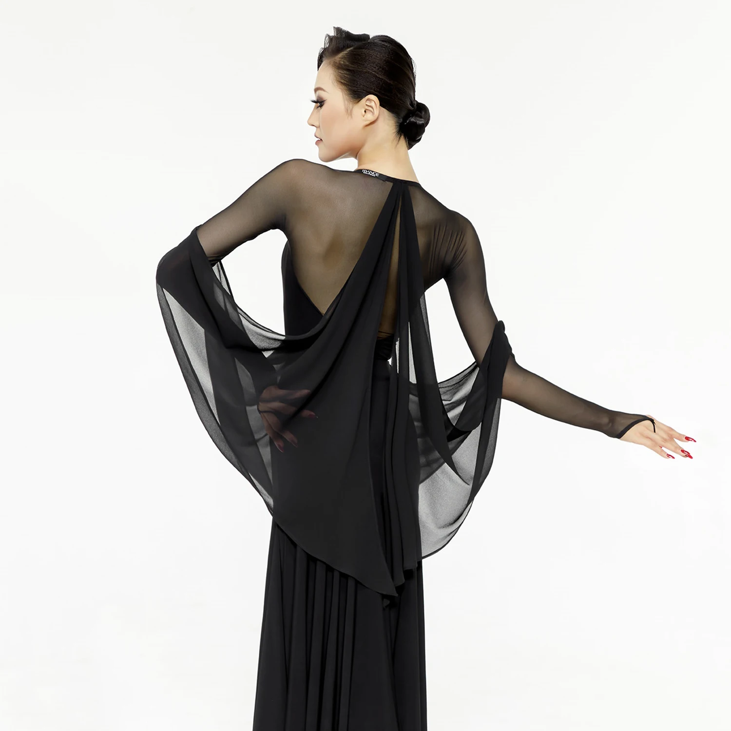 Nouveau haut de danse latine robe de concours de danse de salon femmes Rumba Tango danse Costume hauts vêtements de Performance latine BL14562