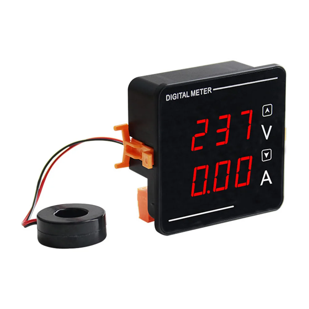 AC50-500V 1-120A Dual Digital Display Voltage Current Meter AC Digital Instrument Voltmeter Ammeter