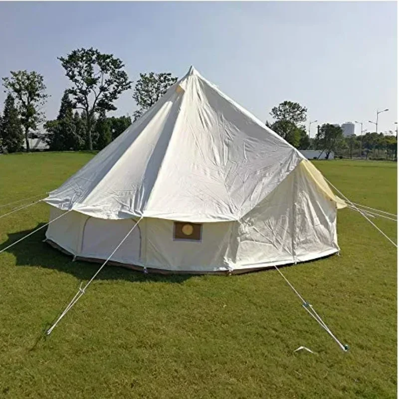 5M Luxury Outdoor Waterproof  Cotton Canvas Glamping Bell Tent