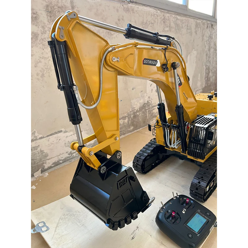 Sound 6015B 1/14 Hydraulic RC Excavator Metal Model Complete Oversize Heavy Machine Digger Brushless Motor Radio Cars PL18lite