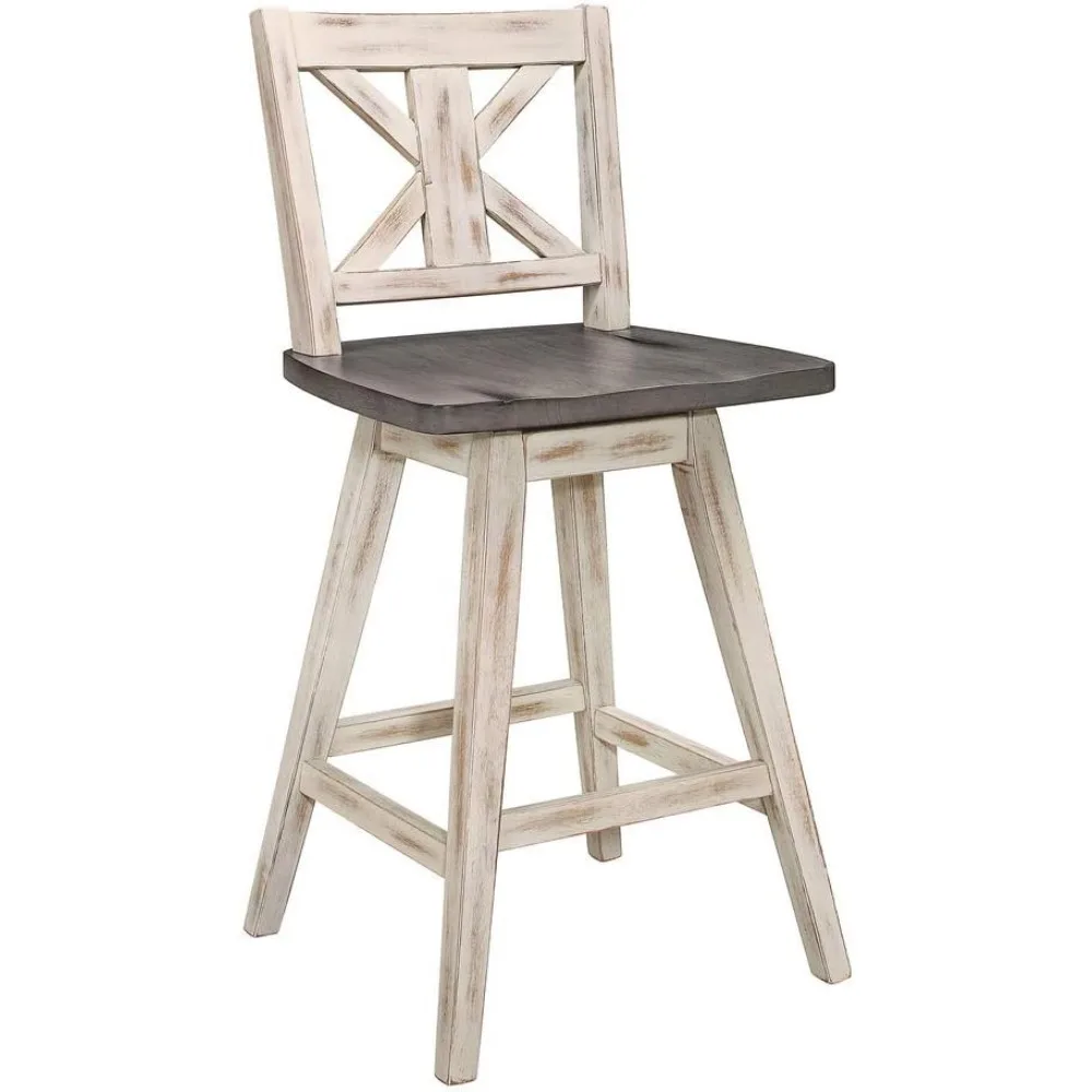 

Барная фотостудия 2 дюйма, вращающийся барный стул высотой стойки (набор из 2 штук), белый, 18X18 дюймов Ш X 37,5 дюйма в, вес изделия 22 фунта, барная мебель