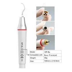 For KAVO PiezoLed Dental Ultrasonic Scaler Dentistry Handpiece with Tip Scaling Tips 201 202 203 Removing Supragingival HP-5L K2