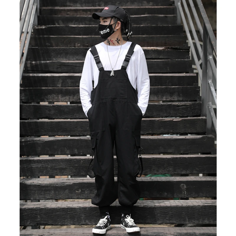 

Ретро японский повседневный комбинезон, мужская модная свободная рабочая одежда, костюмные брюки, прямые хлопковые брюки с высокой талией