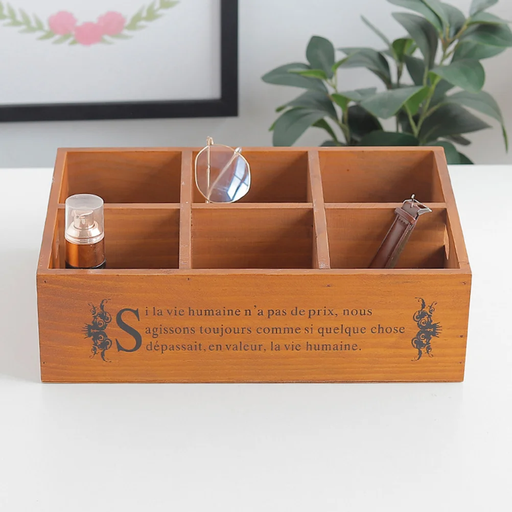 Retro Storage Box For Bedroom Hotel Decor Natural Style Desktop Organizer Container Sundries Storage Box Home Use