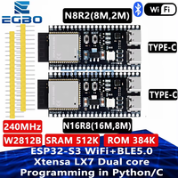 1~5PCS EGBO ESP32-S3-DevKitC-1 ESP32-S3 WiFi Bluetooth-compatible BLE 5.0 Mesh Development Board ESP32 Wireless Module