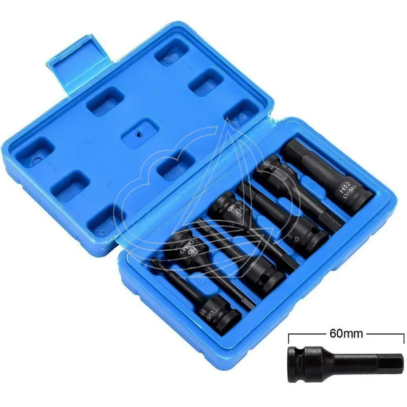 7Pcs 3/8 Inch Impact Socket Bit Adapter H/T/M Type Car Bicycle Repair Socket Wrench Power Drill Tool Kit