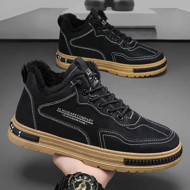 

Big Sole Normal Leather Luxury Vip Shoes Skateboarding Men's Sneakers 47 Size Original Men's Moccasin Sports Luxury Idea