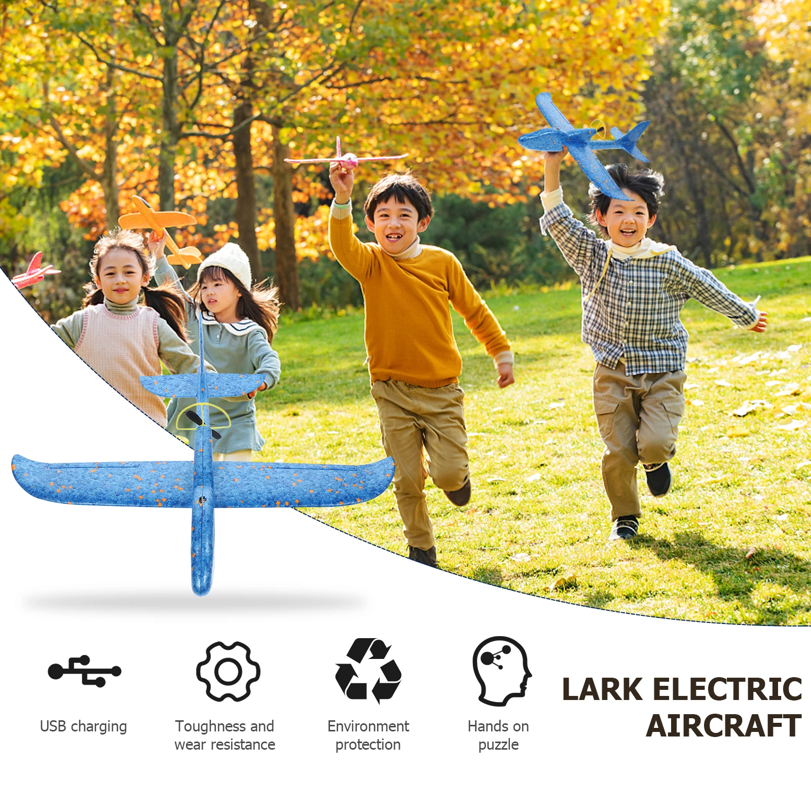 

Hand Tossed Gyroplane Children Airplane Toys Kids Planes for Electric Electronic