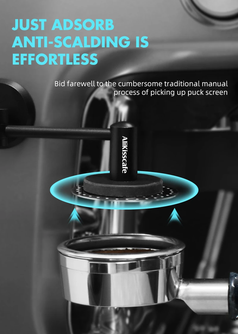 Kaffee Puck Bildschirm Magnetische Rack Kit Halter für 51mm 54mm 58mm Siebträger Bildschirm Magnet Espresso Maschine Zubehör barista Werkzeug – Detail 5
