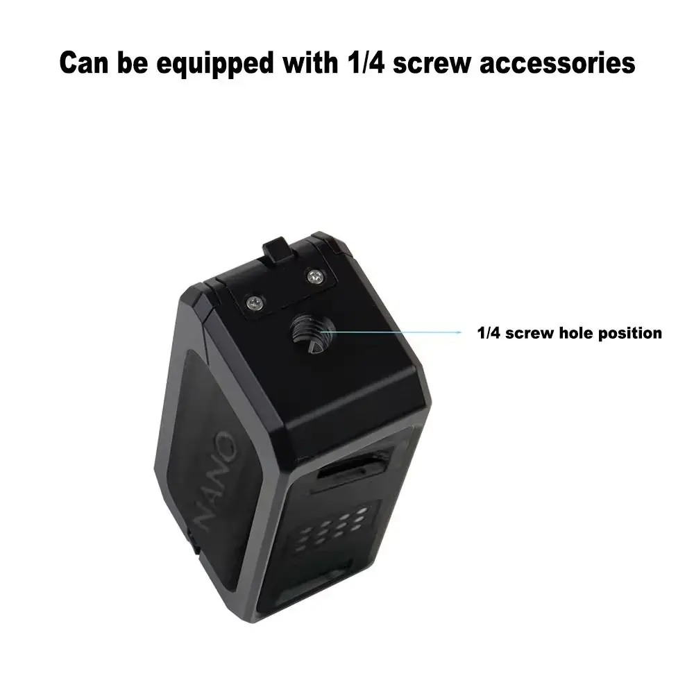 Étui de cadre de protection en alliage d'aluminium, dégagement rapide avec support de chaussure froide, Cage à lapin en métal légère pour DJI Osmo Nano