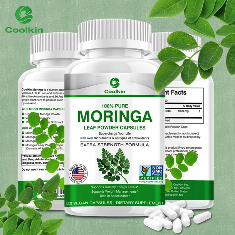 

Moringa Capsules - Promotes Energy Production, Supports Metabolism, and Improves Immunity