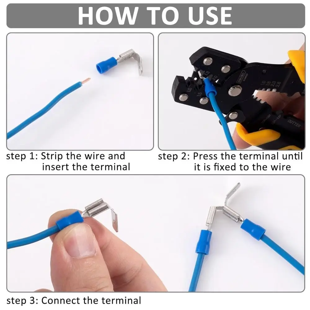 

100 шт. 10-22AWG копилка, лопаточные терминаторы, луженная латунь, универсальный изолированный стыковый разъем, быстрое соединение
