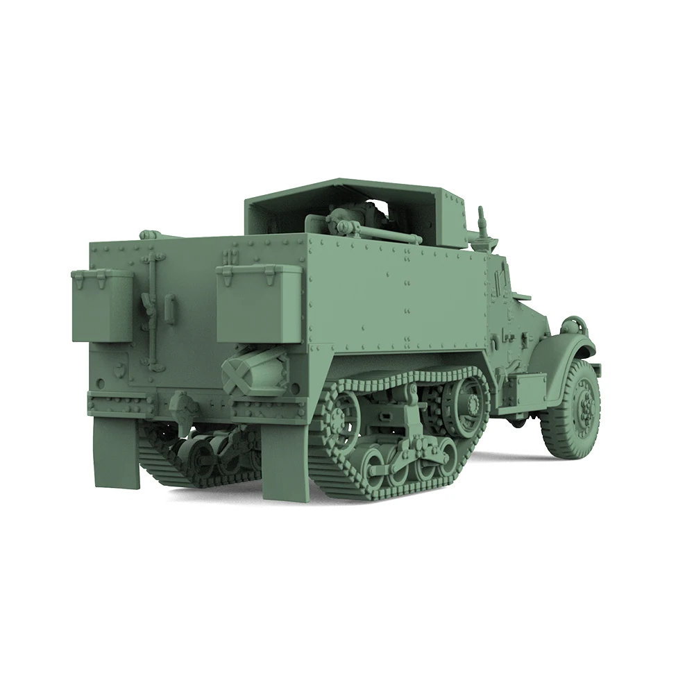 1/220 1/160 1/48 1/87 1/160 SSMODEL SS551 Kit de modelo militar ferroviario US M3 carro de Motor de pistola múltiple
