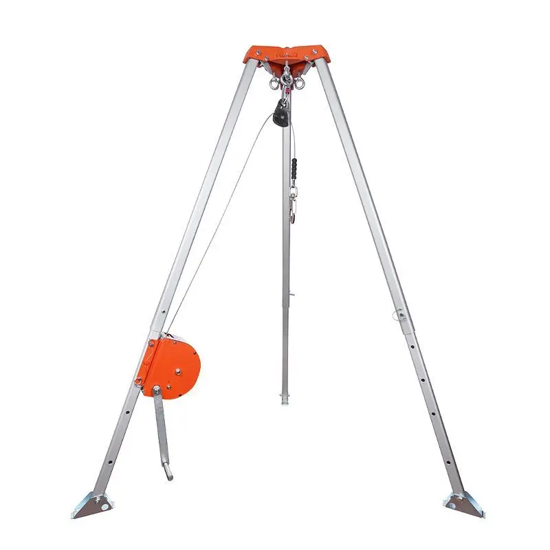 

Emergency rescue tripod limited space rescue wellhead exploration aluminum alloy bracket tripod