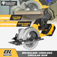 Electric Goddess 5in Brushless Electric Circular Saw For Dewalt 20V Battery Cordless 1000W Handheld Woodwork Saw Power Tool 