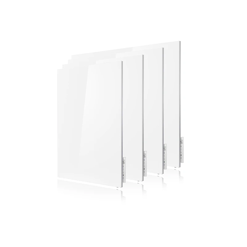 

Surface Temperature Wifi 500W Carbon Crystal Glass Surface 400W Black 600W LCD Display IP24 Infared Panel Heater